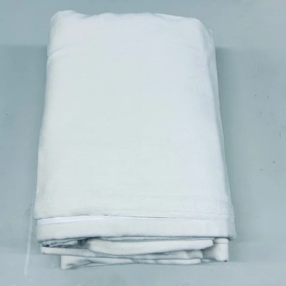 NWT/NWOT QUINCE Set Of 2 48x84 Cotton Velvet Curtains Ivory 7824 - Picture 9 of 10